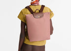 Longchamp Le Pliage Original M Backpack Pink Tea