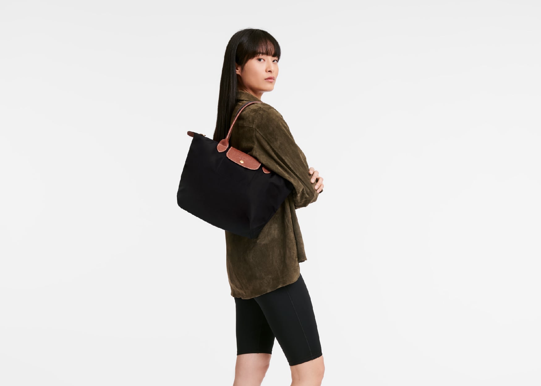 Longchamp Le Pliage Original Medium Tote Bag Black