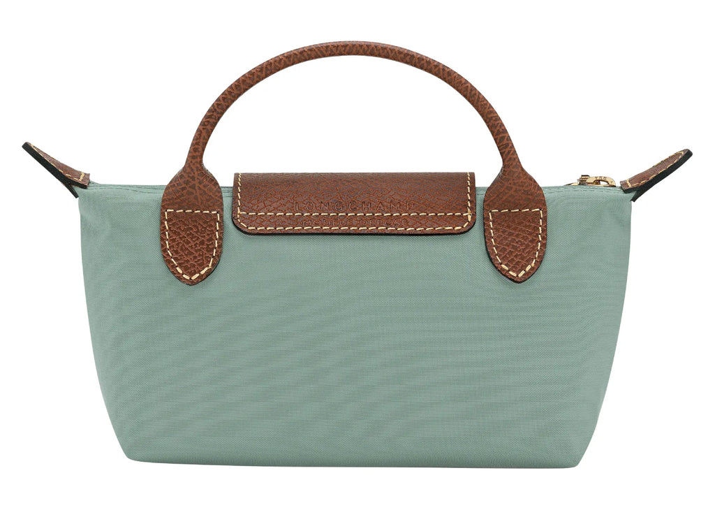 Longchamp Le Pliage Original Pouch with handle Celadon