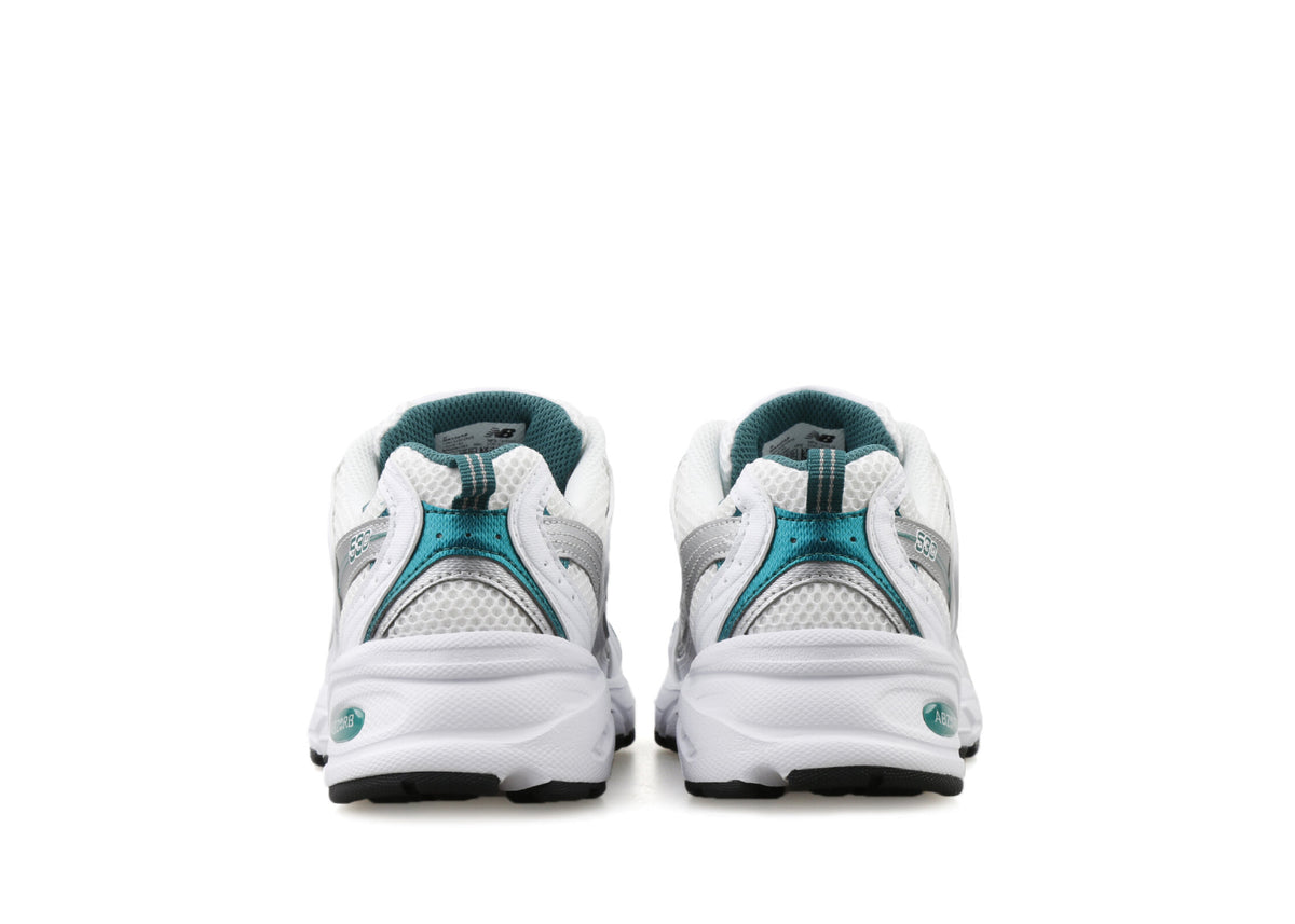 New Balance 530 White Silver Green