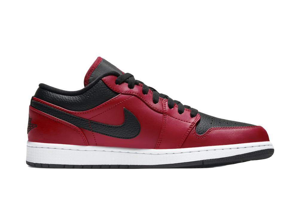 Nike Air Jordan 1 Low Reverse Bred Pebbled Swoosh