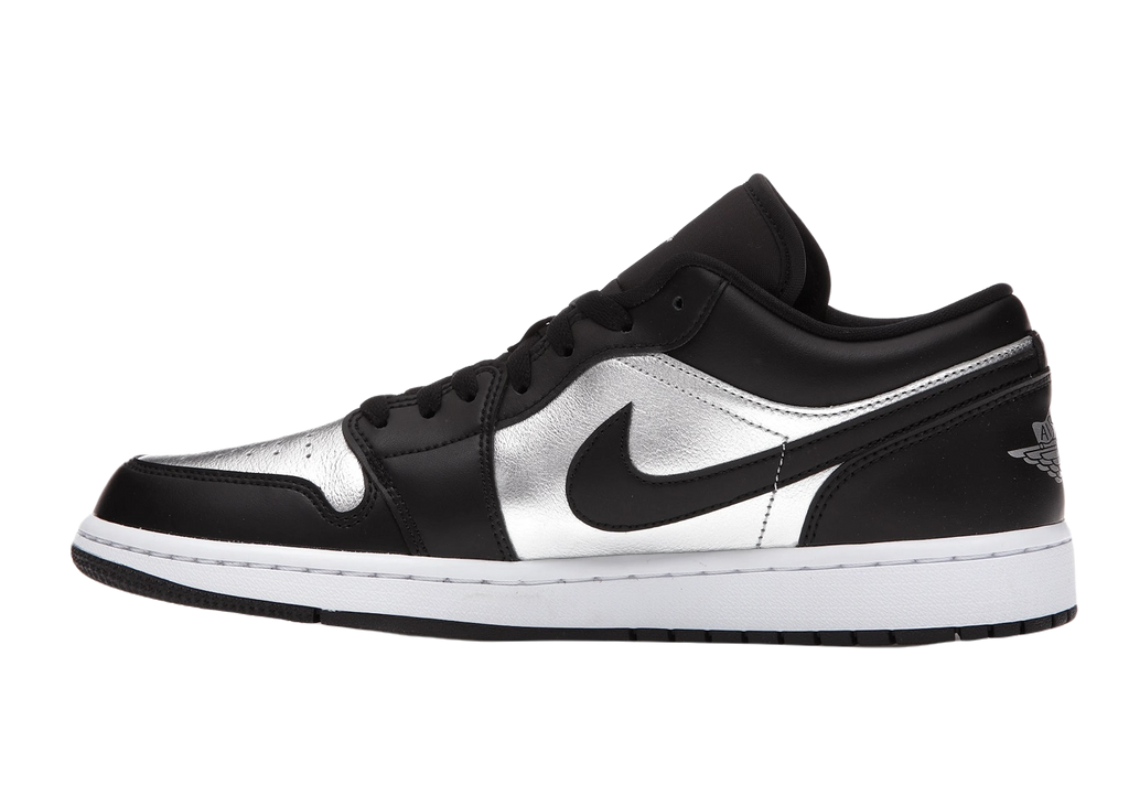 Nike Air Jordan 1 Low SE Black Metallic Silver (W)