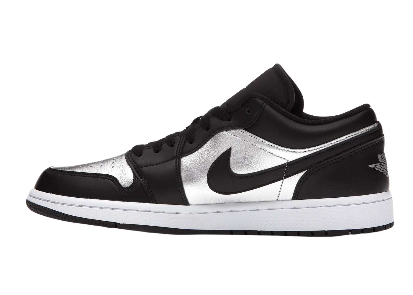 Nike Air Jordan 1 Low SE Black Metallic Silver (W)
