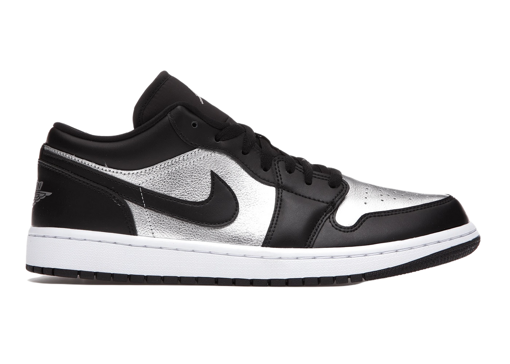 Nike Air Jordan 1 Low SE Black Metallic Silver (W)