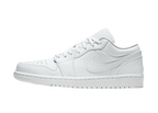 Nike Air Jordan 1 Low Triple White Tumbled Leather
