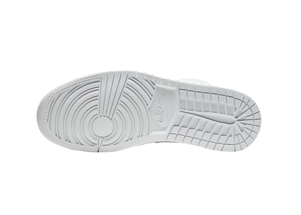Nike Air Jordan 1 Low Triple White Tumbled Leather