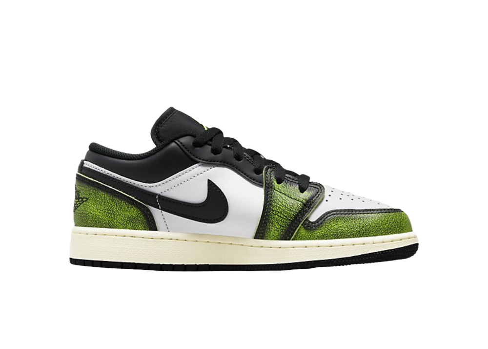 Nike Air Jordan 1 Low White Black Green (GS)