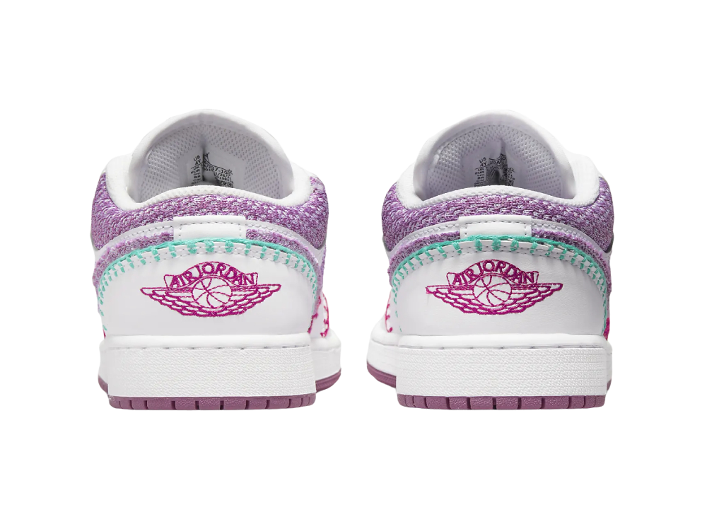 Nike Air Jordan 1 Low White Light Bordeuax (GS)