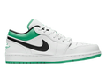 Nike Air Jordan 1 Low White Lucky Green Tumbled Leather (GS)
