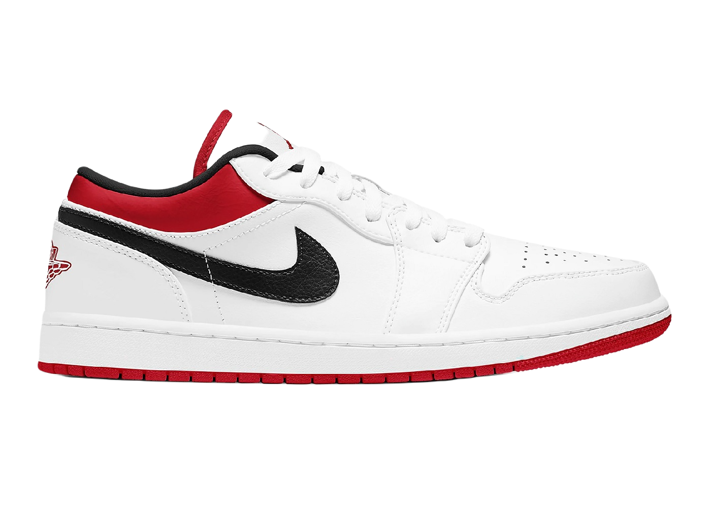 Nike Air Jordan 1 Low White University Red Black