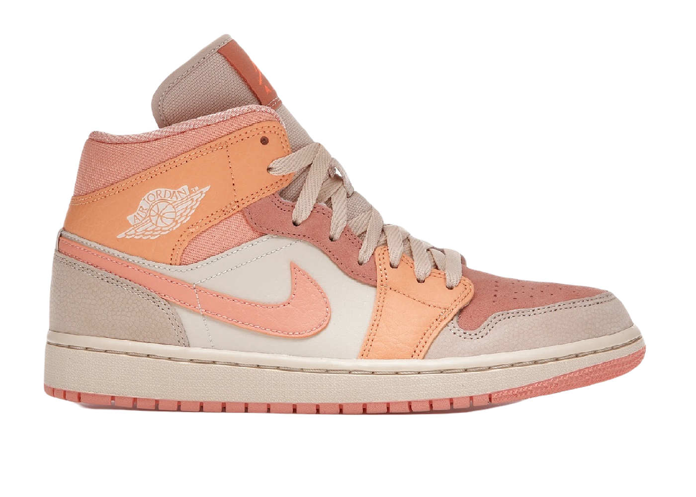 Nike Air Jordan 1 Mid Apricot Orange (W)