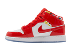 Nike Air Jordan 1 Mid Barcelona Sweater Red Patent (GS)