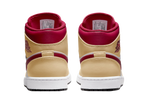 Nike Air Jordan 1 Mid Beige White Red