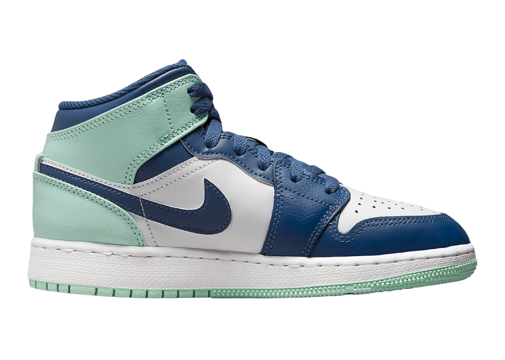 Nike Air Jordan 1 Mid Mystic Navy Mint Foam (GS)