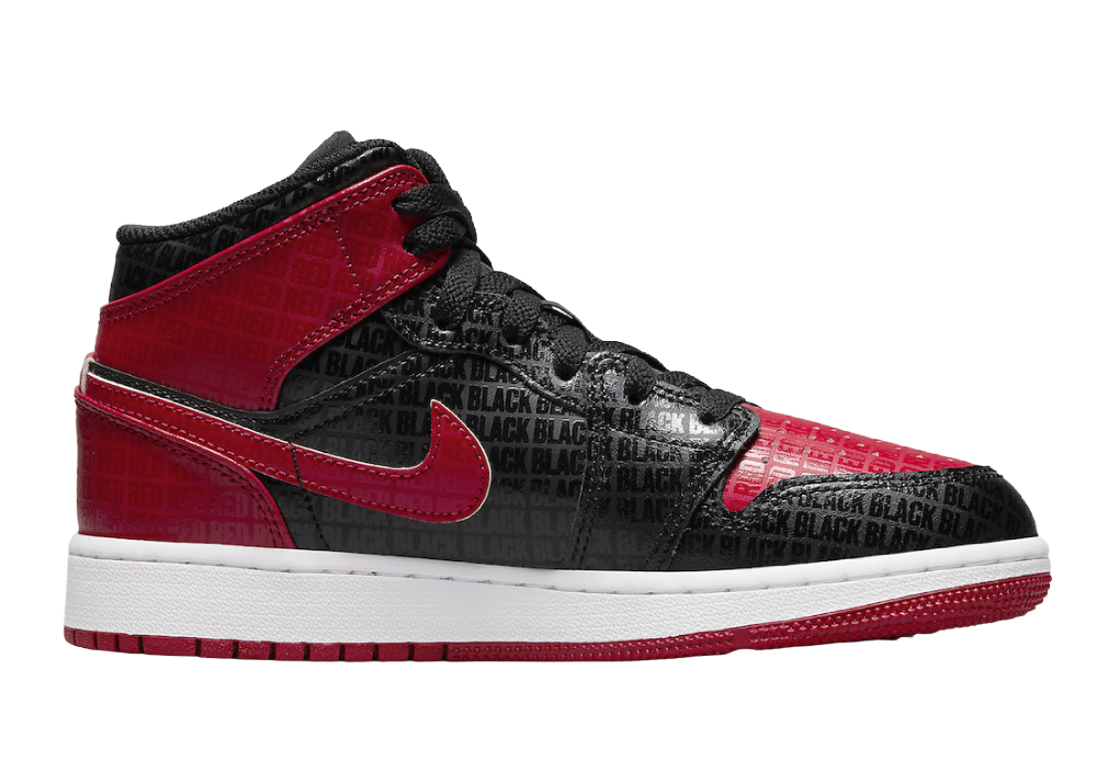Nike Air Jordan 1 Mid Bred Text (GS)
