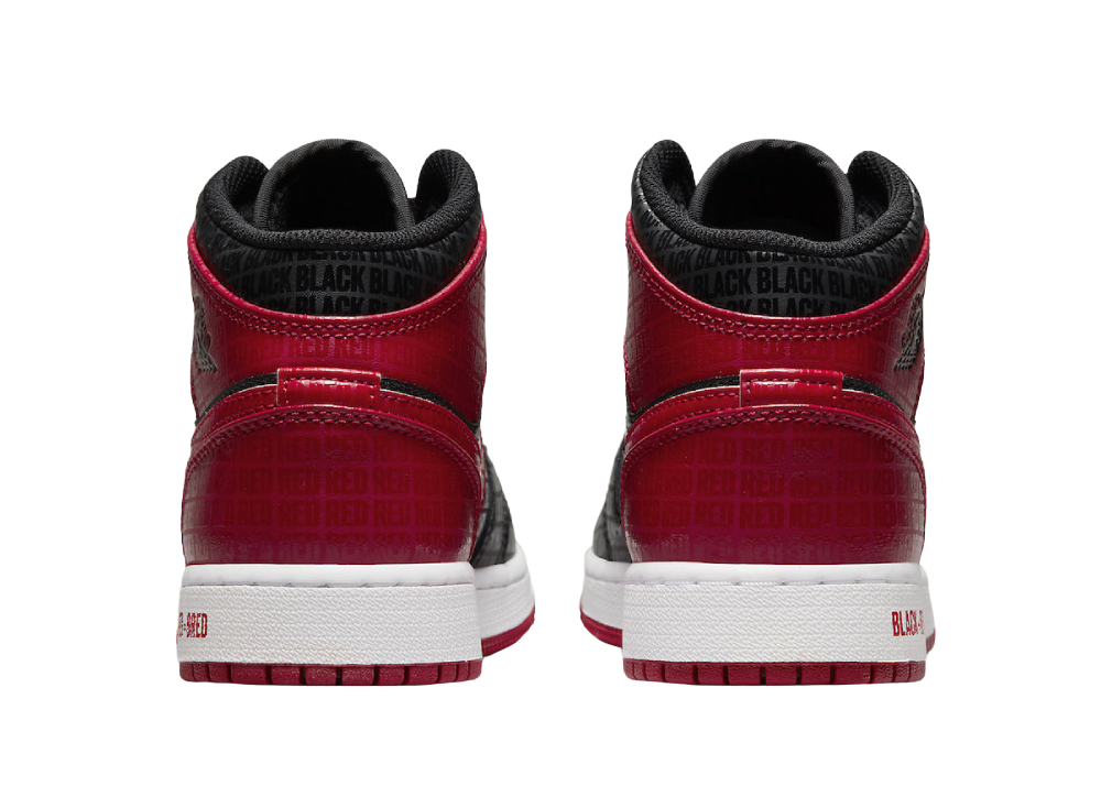 Nike Air Jordan 1 Mid Bred Text (GS)