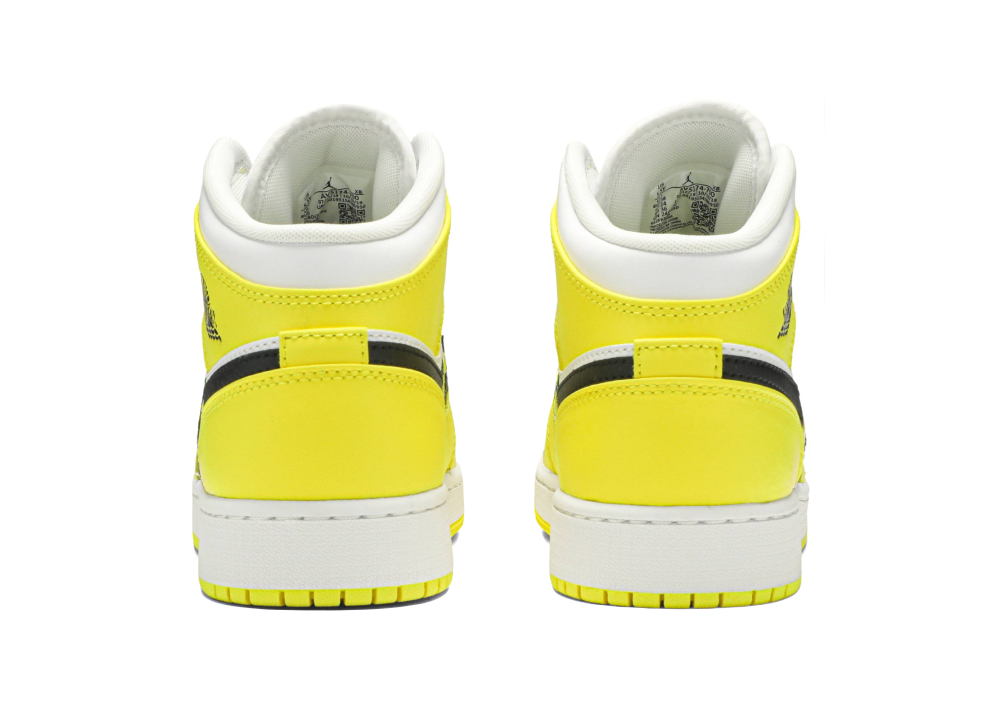 Nike Air Jordan 1 Mid Dynamic Yellow Floral (GS)