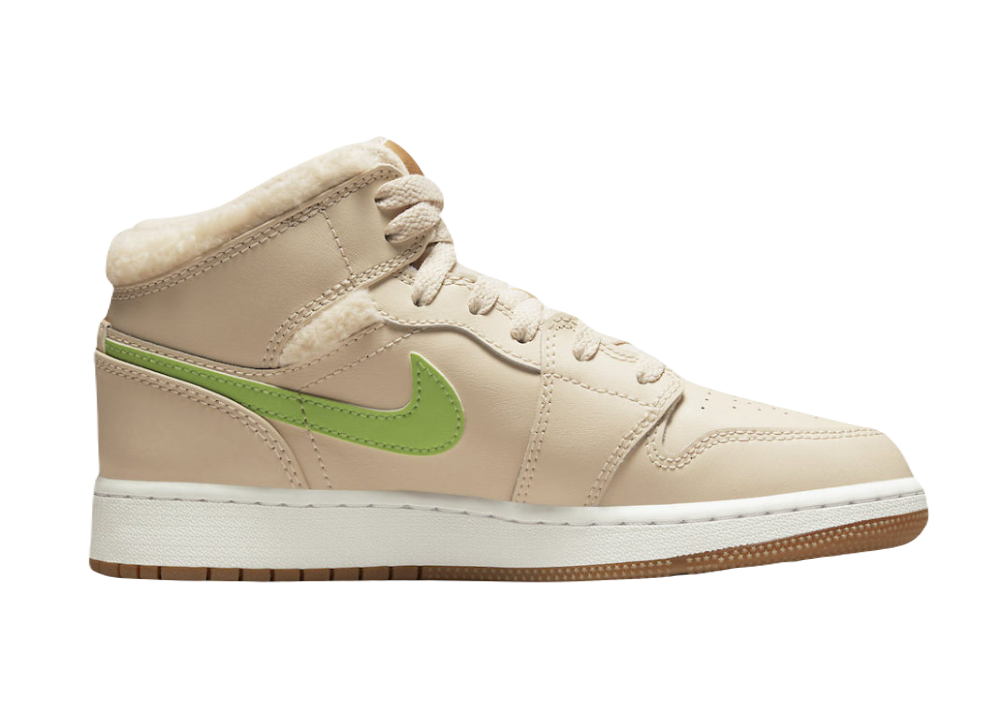 Nike Air Jordan 1 Mid Fleece Pearl White (GS)
