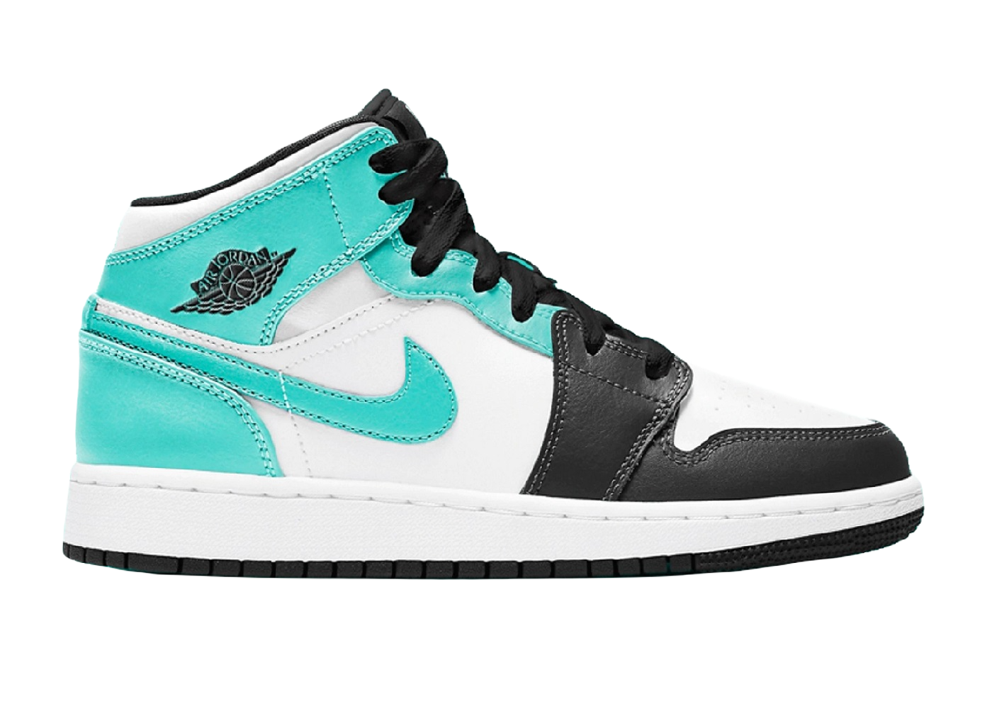 Nike Air Jordan 1 Mid Island Green (Igloo) (GS)