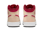 Nike Air Jordan 1 Mid Light Curry Cardinal (GS)