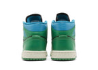 Nike Air Jordan 1 Mid Lucky Green Aquatone (W)