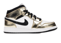 Nike Air Jordan 1 Mid Metallic Gold Black White (GS)
