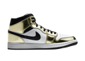 Nike Air Jordan 1 Mid Metallic Gold Black White