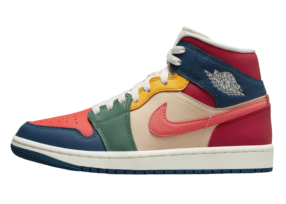 Nike Air Jordan 1 Mid Multi Color (2022) (W)