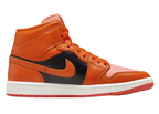 Nike Air Jordan 1 Mid Orange Black (W)