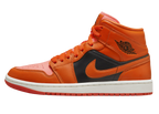 Nike Air Jordan 1 Mid Orange Black (W)