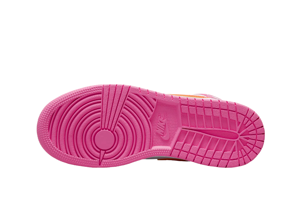 Nike Air Jordan 1 Mid Pinksicle Safety Orange (GS)