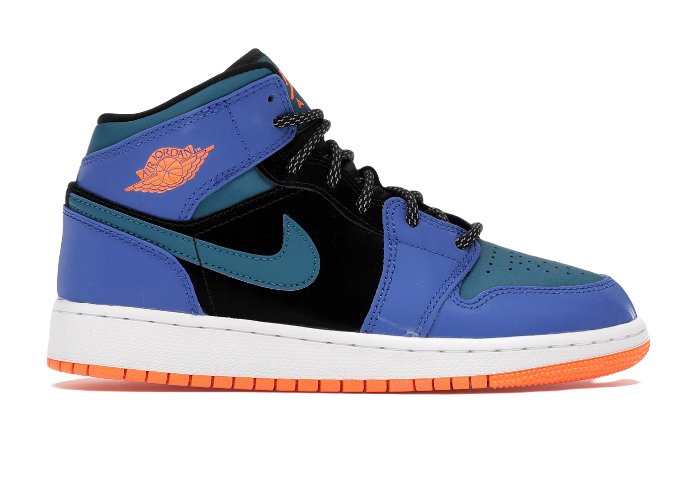 Nike Air Jordan 1 Mid Racer Blue Green Abyss (GS)