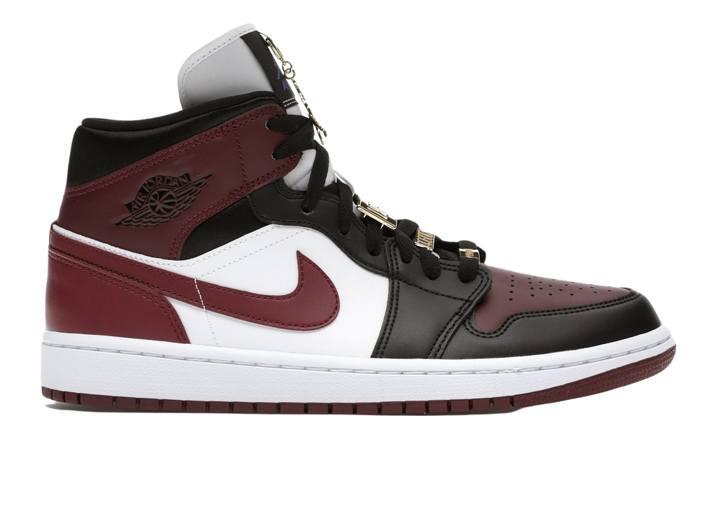 Nike Air Jordan 1 Mid SE Black Dark Beetroot (W)