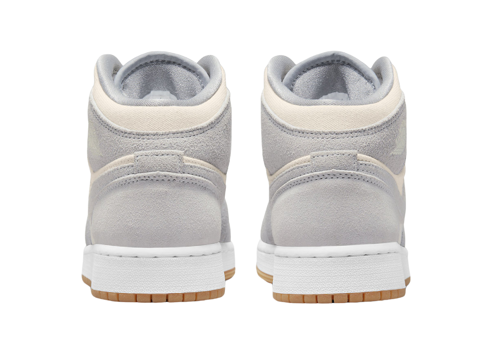 Nike Air Jordan 1 Mid SE Coconut Milk Particle Grey (GS)