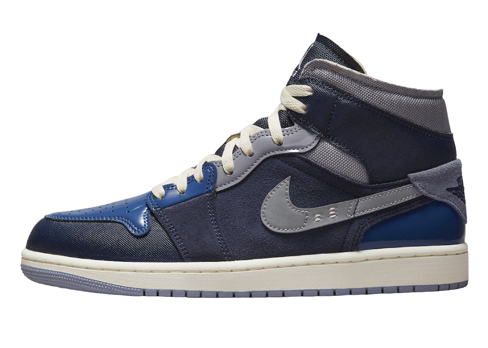 Nike Air Jordan 1 Mid SE Craft Obsidian French Blue