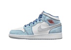 Nike Air Jordan 1 Mid SE French Blue Light Steel (GS)