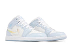 Nike Air Jordan 1 Mid SE Glitter Swoosh (GS)
