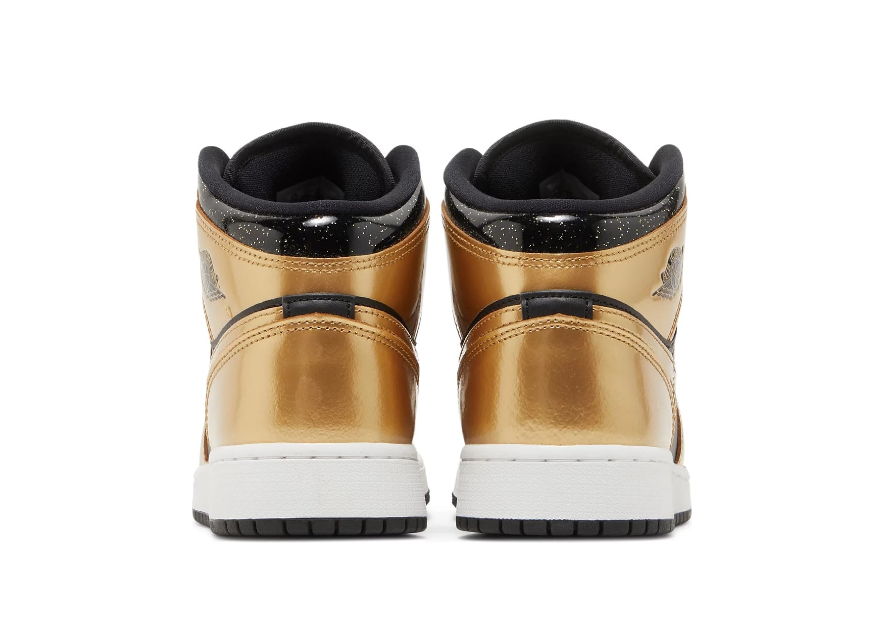 Nike Air Jordan 1 Mid SE Metallic Gold Black (GS)