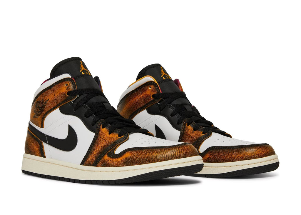 Nike Air Jordan 1 Mid SE Orange Wear Away