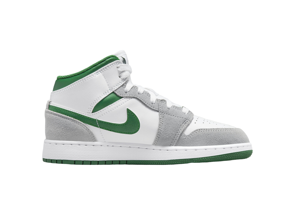 Nike Air Jordan 1 Mid SE White Pine Green (GS)