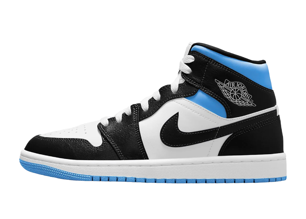 Nike Air Jordan 1 Mid University Black White (W)