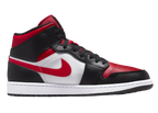 Nike Air Jordan 1 Mid White Black Red (2022)