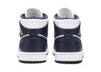 Nike Air Jordan 1 Mid White Metallic Gold Obsidian