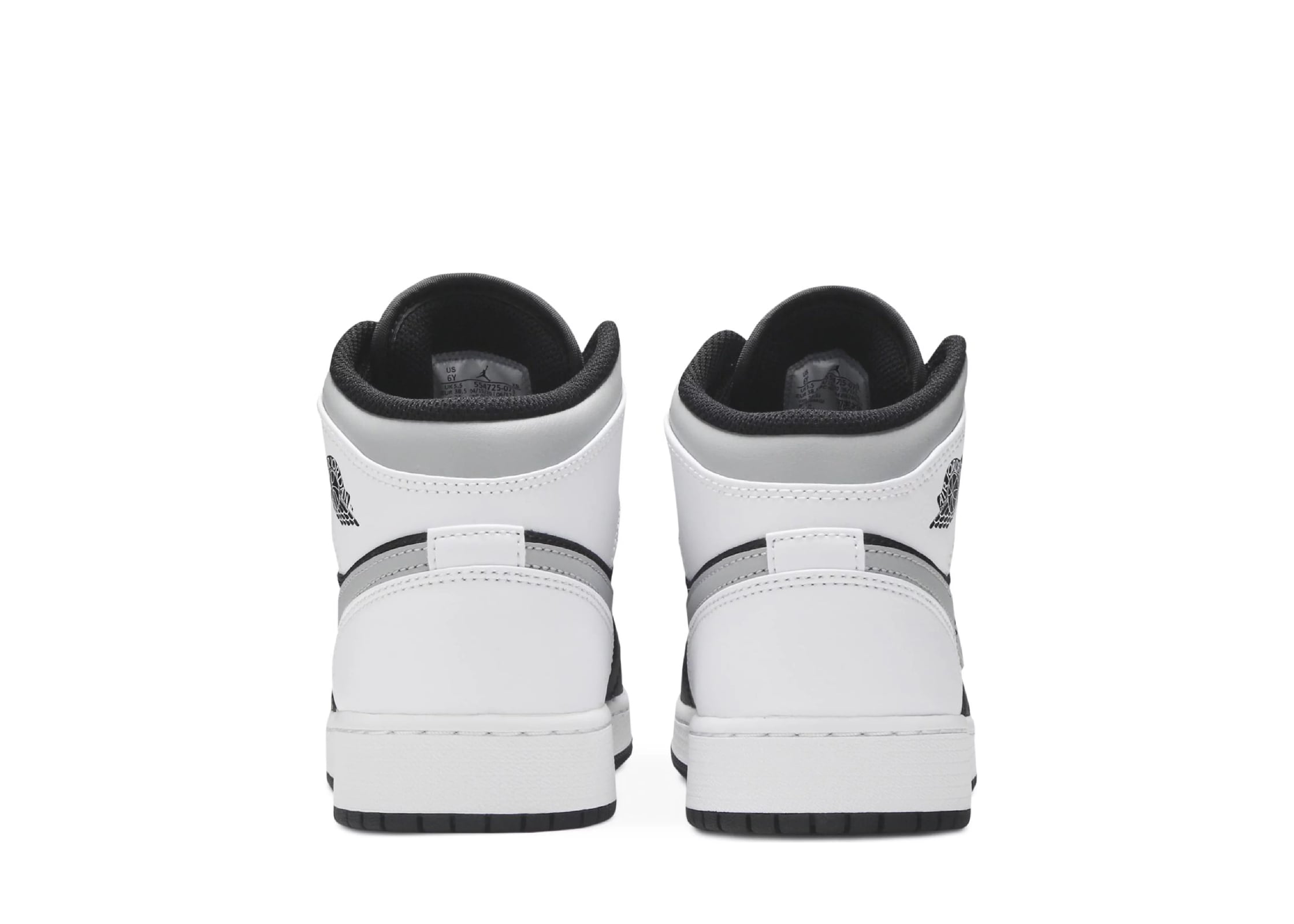 Nike Air Jordan 1 Mid White Shadow (GS)