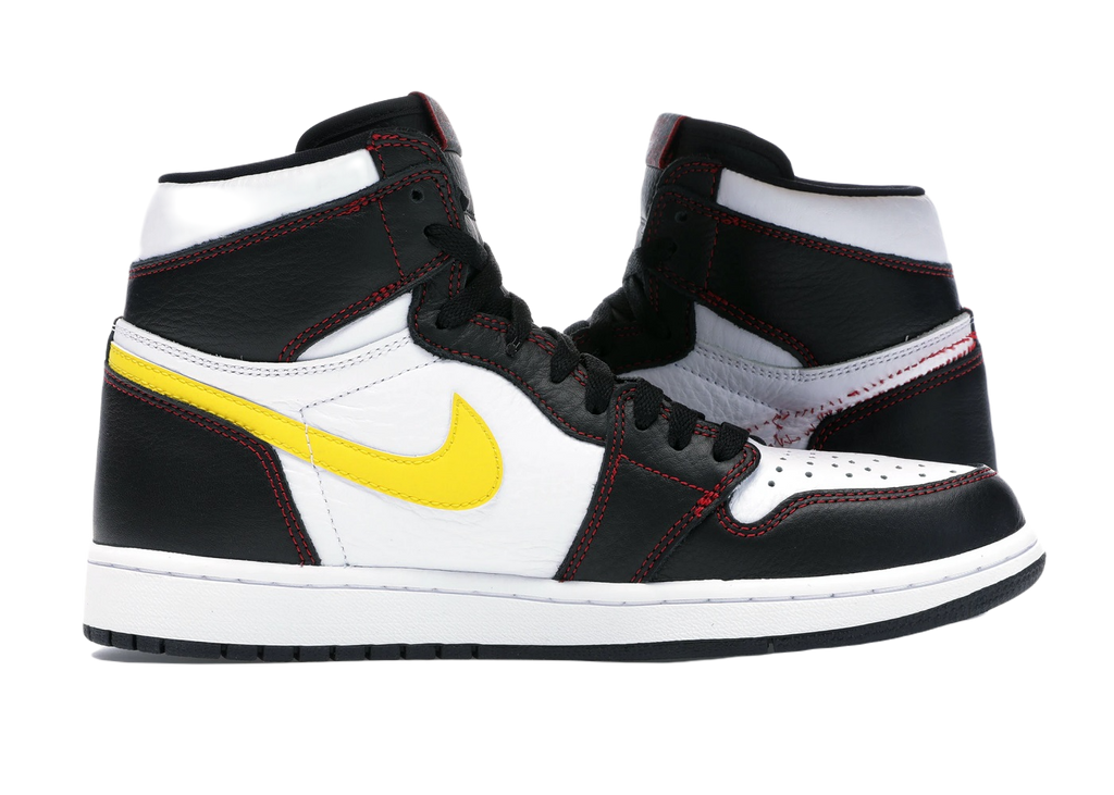 Nike Air Jordan 1 Retro High Defiant White Black Gym Red
