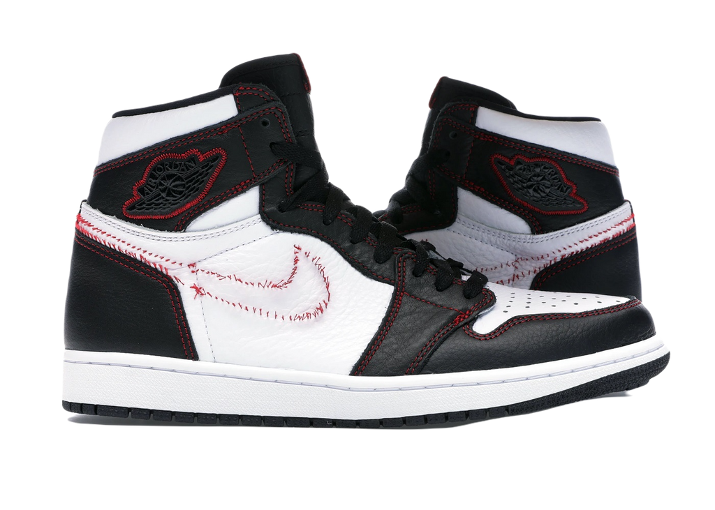 Nike Air Jordan 1 Retro High Defiant White Black Gym Red