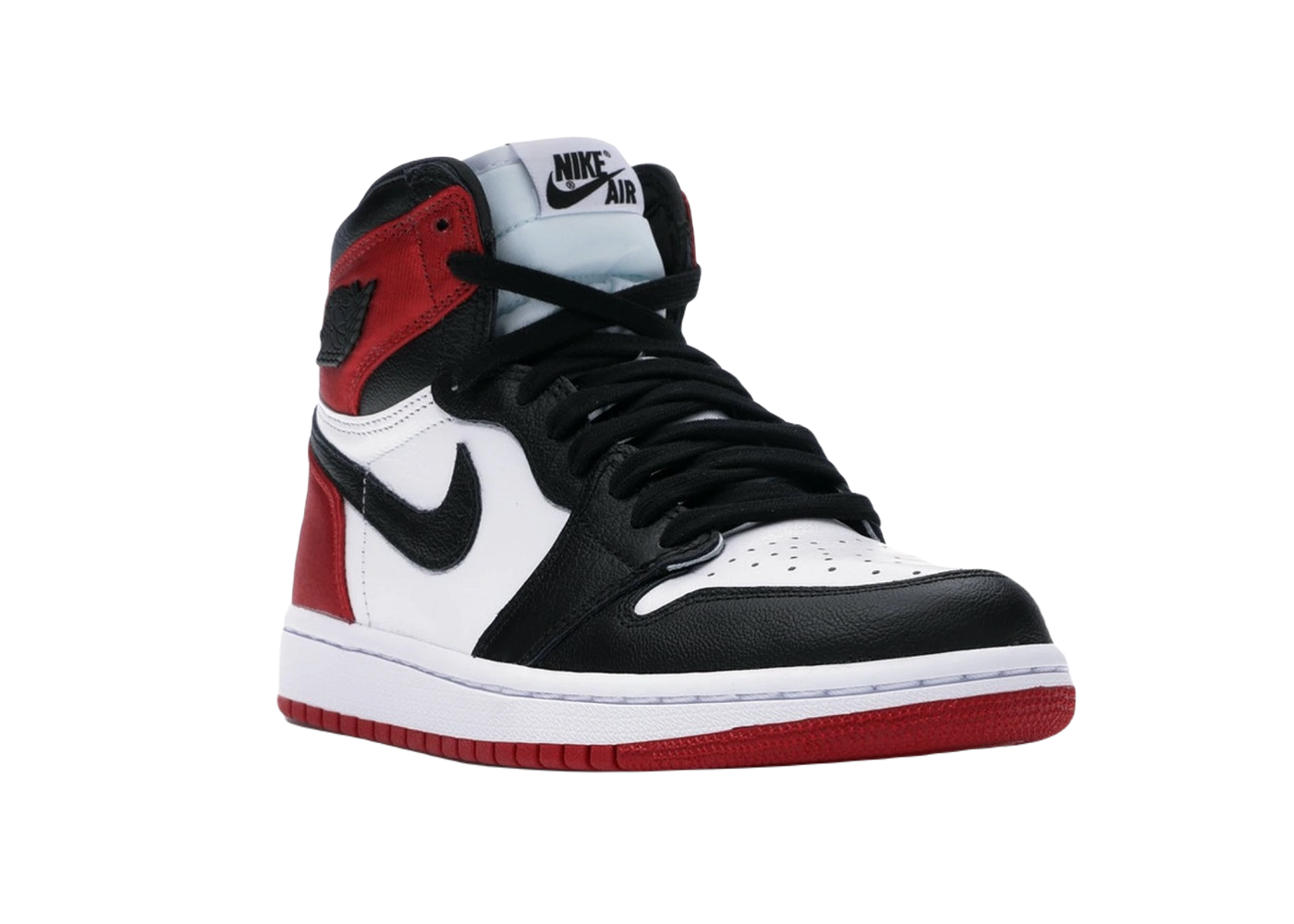 Nike Air Jordan 1 Retro High Satin Black Toe (W)