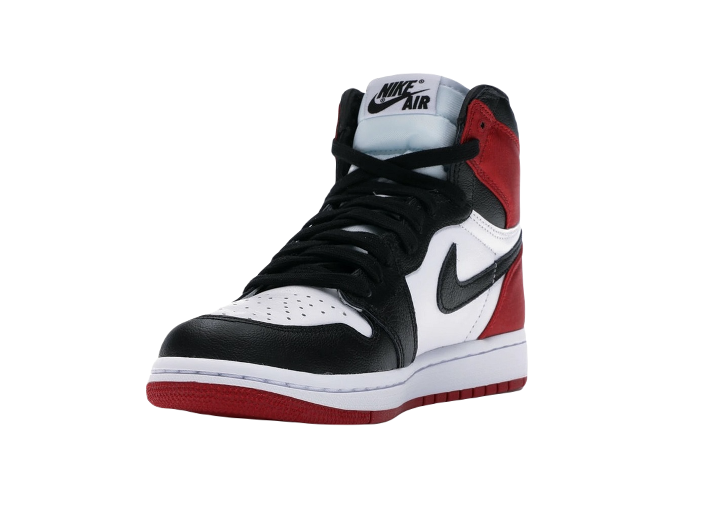Nike Air Jordan 1 Retro High Satin Black Toe (W)