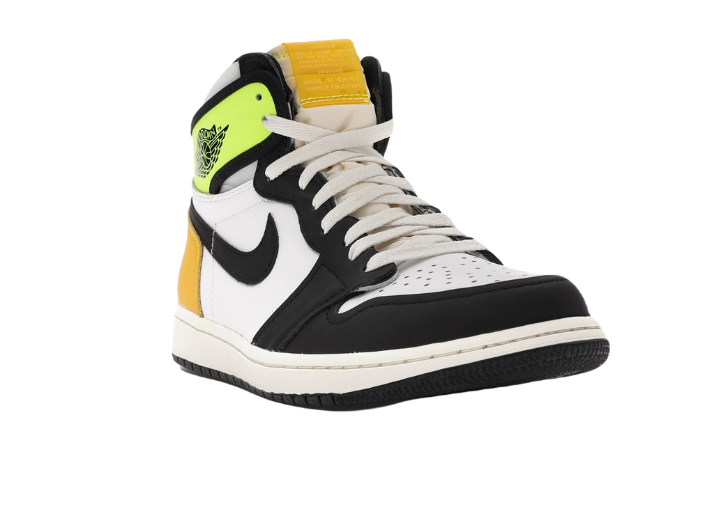 Nike Air Jordan 1 Retro High White Black Volt University Gold