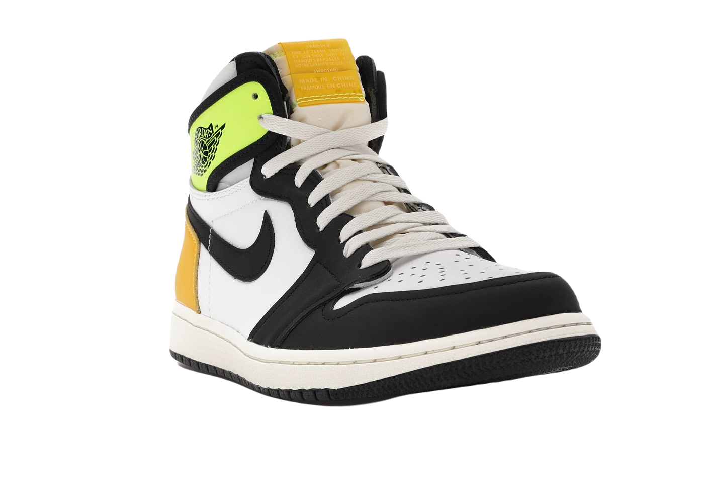 Nike Air Jordan 1 Retro High White Black Volt University Gold